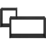  Zidna polica Zidna montaža Crni hrast 55 x 15 x 35 cm - Crni hrast Slike