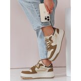 DStreet Sneakersy damskie na platformie BEIMEI beżowe | shoptok.hr