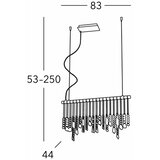  Kolarz 104.85.5 - Kristalni luster na sajli STRETTA 5xG9/40W/230V sjajni hrom | Eponuda.com