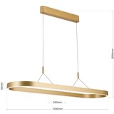 Orion led luster na sajli carrara LED/80W/230V 2700/3000/4000K zlatna | Eponuda.com