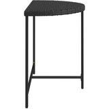 vidaXL Vrtni stol crni 100 x 50 x 75 cm od poliratana | shoptok.hr