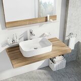 Ravak XJX01155002 Ceramic Slim 55 x 37 cm pravokotni nadpultni umivalnik | Shoptok.si