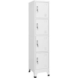The Living Store Garderobna omarica na ključ s 4 predelki 38x45x180 cm - Garderobna Omara, (21430387) Cene
