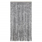  Zastor protiv muha sivi i crno-bijeli 100 x 200 cm od šenila | shoptok.hr