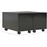  Stolić za kavu visoki sjaj crni 60x60x35 cm konstruirano drvo | Eponuda.ba