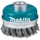 Makita žičana lončasta četka 100 mm M14, upletena žica 0,5 mm D-29290 | shoptok.hr