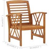 vidaXL 4-dijelna vrtna garnitura od masivnog bagremovog drva | shoptok.hr