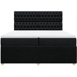  Krevet s oprugama i madracem crni 200x200 cm od tkanine | shoptok.hr