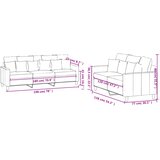  2-dijelni set sofa s jastucima ružičasti baršunasti | shoptok.hr