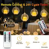 DAPHOMEU 12x polnilne LED čajne svečke z magnetno postajo | Shoptok.si