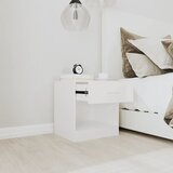  Noćni ormarići 2 kom s ladicom visoki sjaj bijeli | shoptok.hr