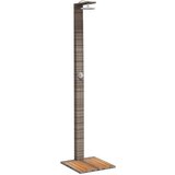 The Living Store Zunanji tuš siv 50x55x224 cm poli ratan in akacijev les - Zunanji Tuš, (21498718) | Shoptok.si