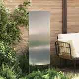 vidaXL Privatnost u vrtu Rezbarija Srebrno 50 x 140 cm Pocinčani čelik | shoptok.hr