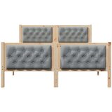  Konstrukcija postelje z vzglavjem Svetlo siva 150 x 200 cm, (5000084441) | Shoptok.si