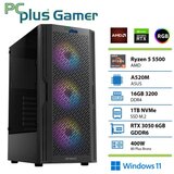 PCPLUS Gamer Ryzen 5 5500 16GB 1TB SSD RTX 3050 6GB Windows 11 gaming namizni računalnik | Shoptok.si