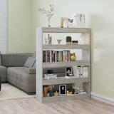 Furnova Knjižna omara/pregrada betonsko siva 100x30x135 cm, (21950896) Cene