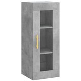  Visoka komoda siva betona 34 5x34x180 cm od konstruiranog drva | shoptok.hr