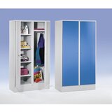 Wolf jeklena omara, skladiščna omara, vrata modro siva ral 7031, korpus svetlo siv ral 7035 | Shoptok.si