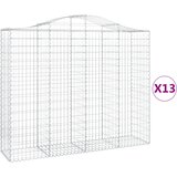  Lučne gabionske košare 13kom 200x50x160/180cm pocinčano željezo | Eponuda.com