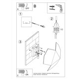  Stenska svetilka TRE bela, (21347439) | Shoptok.si