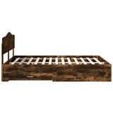  Konstrukcija postelje z vzglavjem Dimljeni oreh 140 x 200 cm, (5000102267) | Shoptok.si