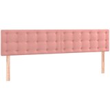 Maison Chic Posteljno vzglavje - Vzglavna omarica 2 kosa roza 80x5x78/88 cm žamet, (22078353) | Shoptok.si