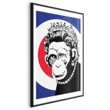  Plakat - Monkey Queen 60x90 Crni okvir s margom | shoptok.hr