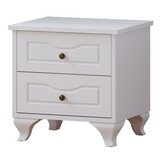 Hanah home Noćni ormarić Rb-108, 45x45x40 cm, Bijela | Eponuda.ba