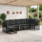  Set vanjskih sofa Crna Poliester | shoptok.hr