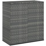 vidaXL Kutija za vrtne jastuke od PE ratana 100 x 49 x 103,5 cm siva Cijene