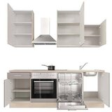 Flex-Well Kuhinjski Blok Z Aparati Riva, Sivo-Rjava, Barva Hrasta | Shoptok.si