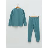 LC Waikiki Crew Neck Basic Long Sleeve Girls Kids Pajamas Set | shoptok.hr