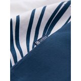 Ombre Men's two-tone t-shirt with palm leaf print - dark blue | Eponuda.ba