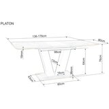 Molarem Home stol PLATON - lamelirana ploča | shoptok.hr