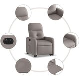 vidaXL Električni naslonjač na podizanje od tkanine smeđesivi | shoptok.hr