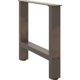  Noge kavne mizice naravno jeklo 2 kosa 50x(42-43) cm jeklo, (21828590) | Shoptok.si