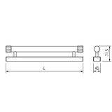 Top Light LED osvetljenje za kupatilsko ogledalo TURIA LED/12W/230V IP44 60 cm crna | Eponuda.com