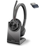 Poly Brezžične Bluetooth slušalke Plantronics Voyager 4320 UC črne (218476-01) s stojalom Cene