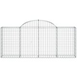  Obokane gabion košare 12 kosov 200x30x80/100 cm cinkano železo, (20758192) | Shoptok.si