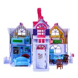  Kućica za lutke s ručkom za nošenje - lila | shoptok.hr