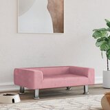 vidaXL Pasja postelja roza 70x45x26,5 cm žamet | Shoptok.si