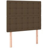  Okvir kreveta bez madraca tamnosmeđi 120x190 cm od tkanine | shoptok.hr