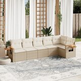  The Living Store Vrtna sedežna garnitura 6-delna z blazinami bež poli ratan - Vrtna Sedežna Garniture, (21478030) | Shoptok.si