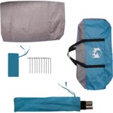vidaXL Šator za spremanje bicikala s krovom s pohranom Plava 256 x 222 x 182 cm | shoptok.hr
