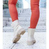 Gemre Beige ankle boots with decorative beads Accadia | Shoptok.si