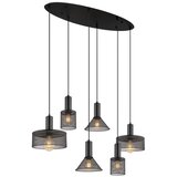 Globo 15648-6H - visilica na sajli jedd 6xE27/60W/230V crna | Eponuda.com