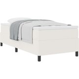  Postelja z vzmetnico Krema in bela 90 x 190 cm Žametna tkanina, (5000126712) | Shoptok.si