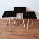 Hanah home 3Shp250 - black blackgold nesting table (3 pieces) | ePonuda.com
