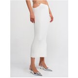 Dilvin 80110 Low Waist Stoned Knitwear Skirt-Ecru | Shoptok.si