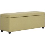 vidaXL Klop s prostorom za shranjevanje 116 cm zelen poliester, (20954937) | Shoptok.si